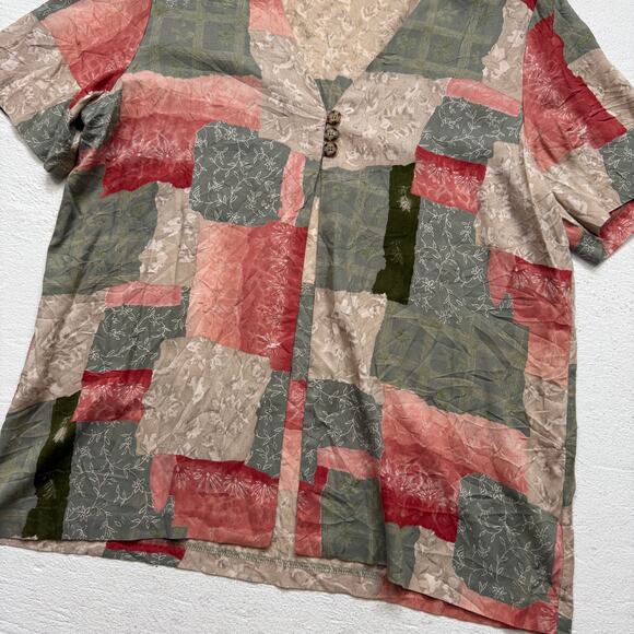 Reworked Vintage 90s Alfred Dunner Short Sleeve Cardigan, Size 18 - Picture 3 of 6